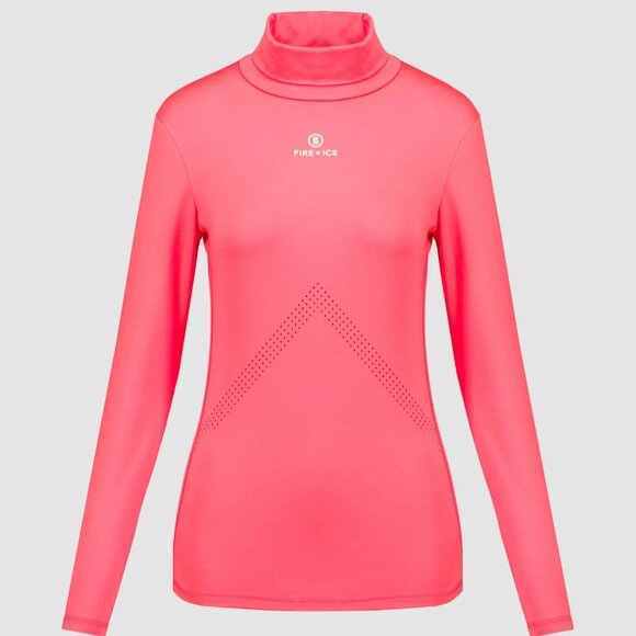 NWT Bogner Fire & Ice Regan Top in Coral Pink - Picture 1 of 10